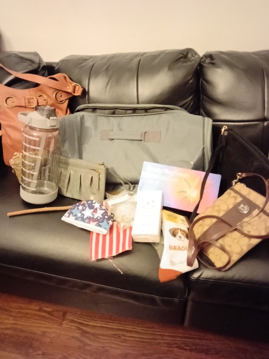 Custom Variety Pack Other - Olive Green Men's Nylon Travel Duffel Bag + 4 Purses & More RESELLER'S BUNDLE